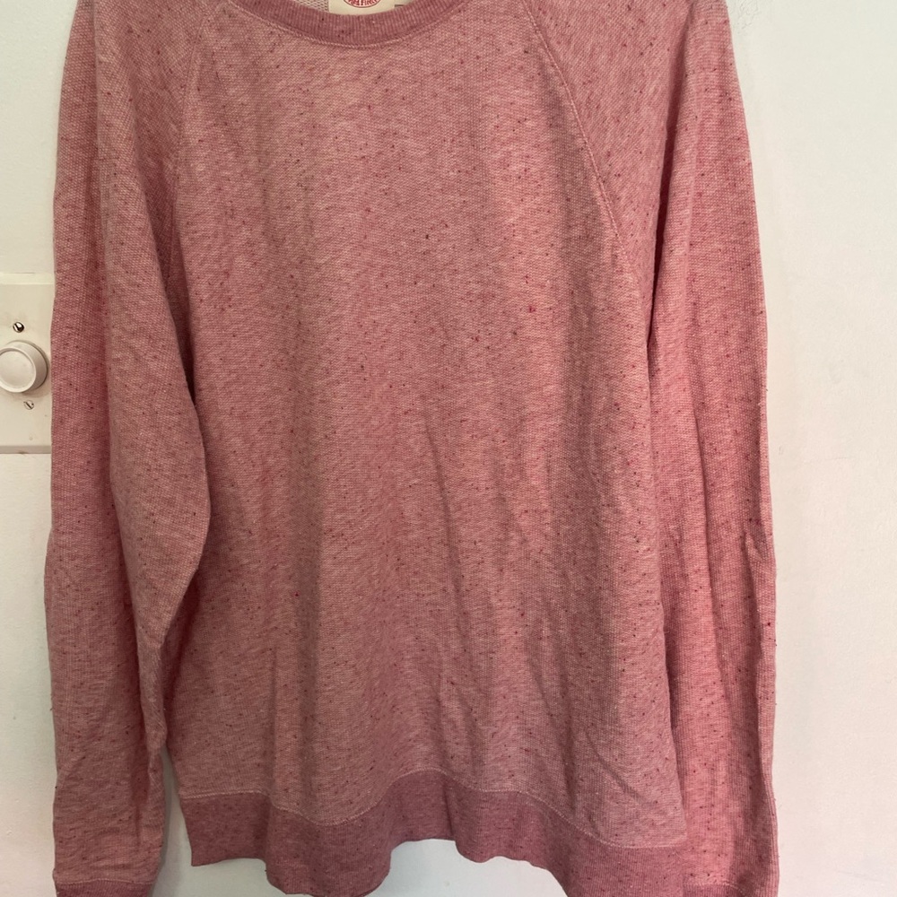 BROOKS BROTHERS Sweater Mens XL pink crew neck Pullover Preppy